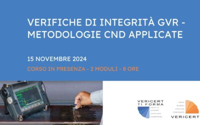 Verifiche di integrità GVR – Metodologie CND applicate