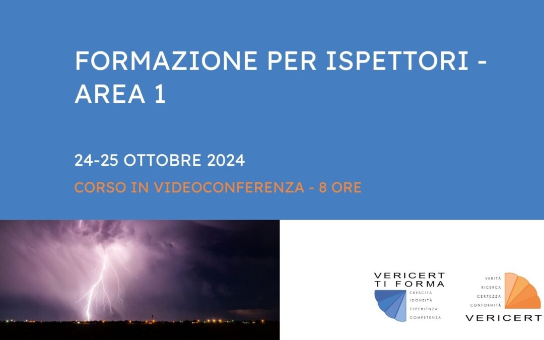 Formazione per ispettori – Area 1