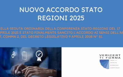NUOVO ACCORDO STATO REGIONI 2025
