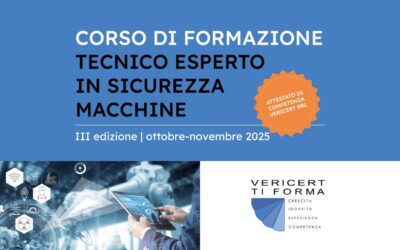 Tecnico Esperto in Sicurezza Macchine – III edizione a ottobre