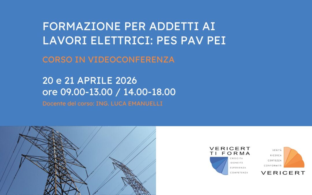 Formazione per addetti ai lavori elettrici: PES PAV PEI
