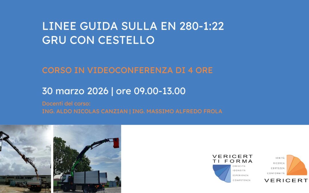 Linee guida sulla En 280-1:22 gru con cestello