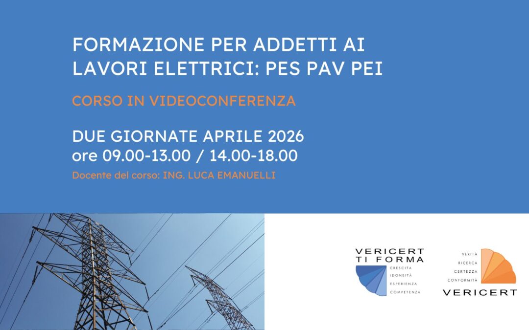 Formazione per addetti ai lavori elettrici: PES PAV PEI